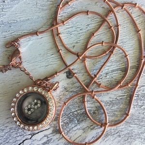 Small Infinity Rose Gold plated Memory Locket